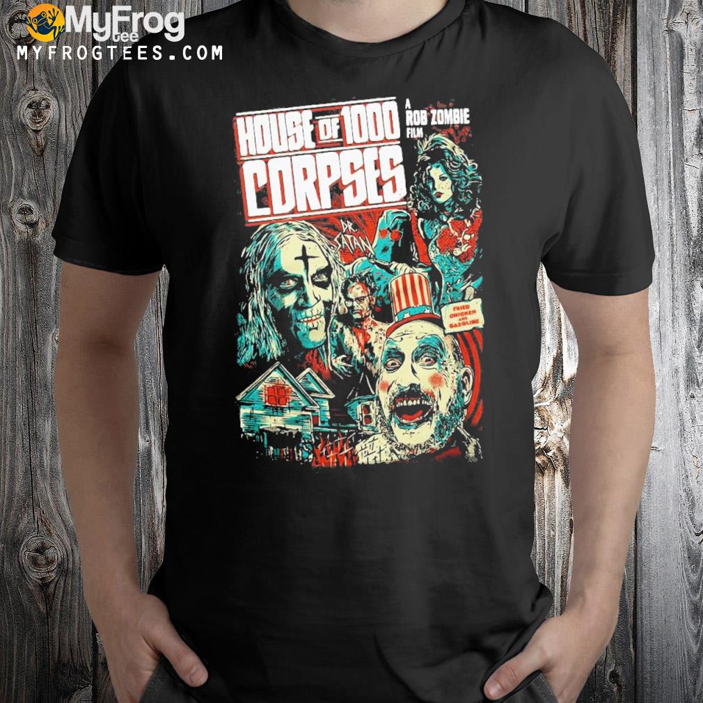 Official House Of 1000 Corpses Fried Chicken and Gasoline T-shirt