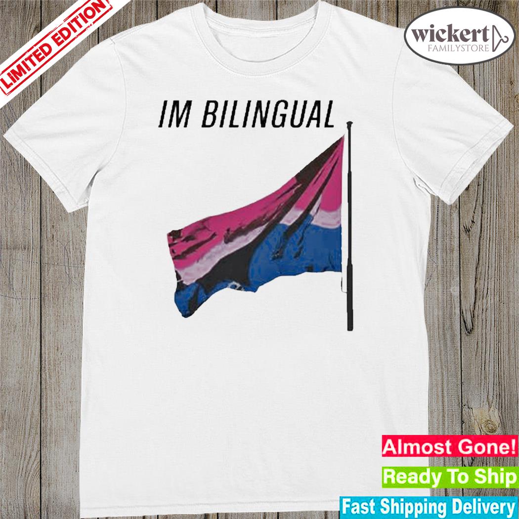 Official i'm bilingual art design t-shirt