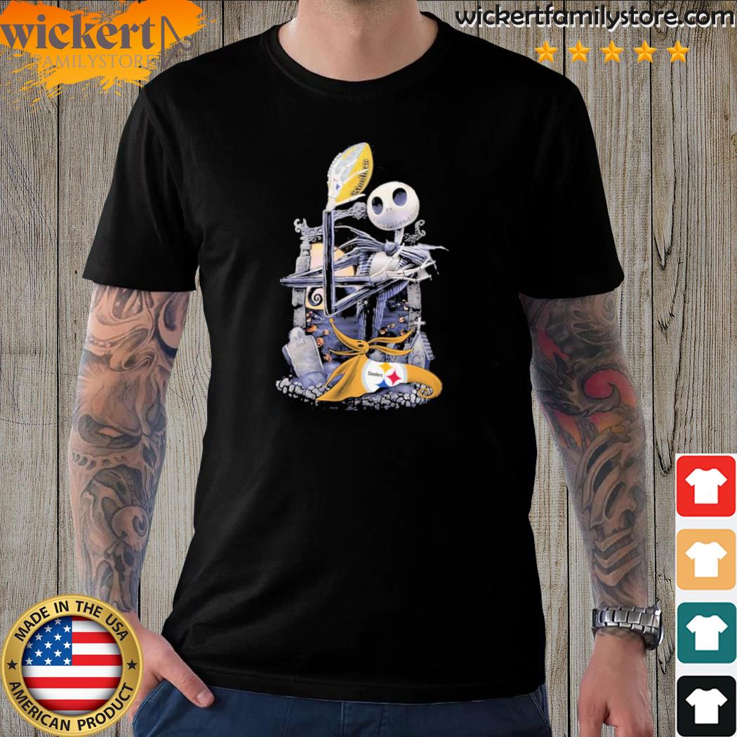 Official jack Skellington Pittsburgh Steelers Unisex T-Shirt