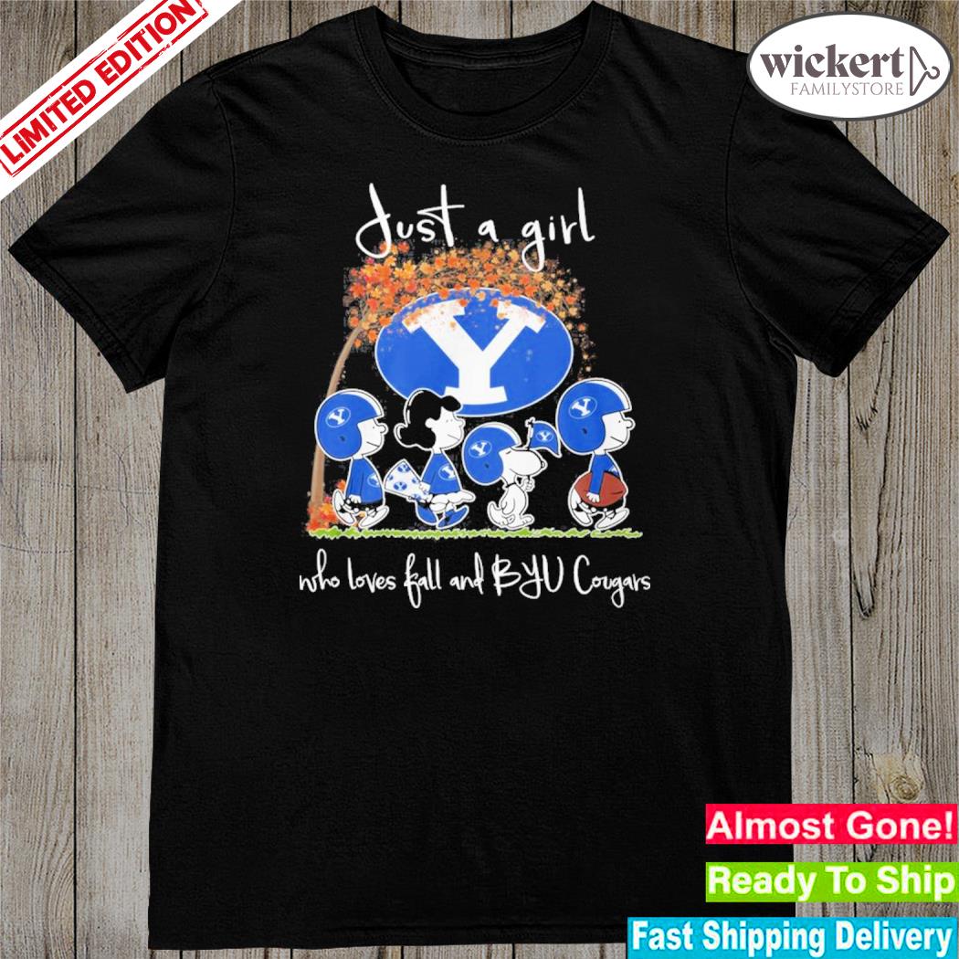 Official just a girl who loves ball and byu cougars shirt