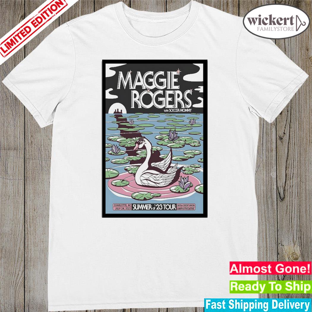 Official maggie rogers Charlotte NC july 24 2023 art poster design t-shirt