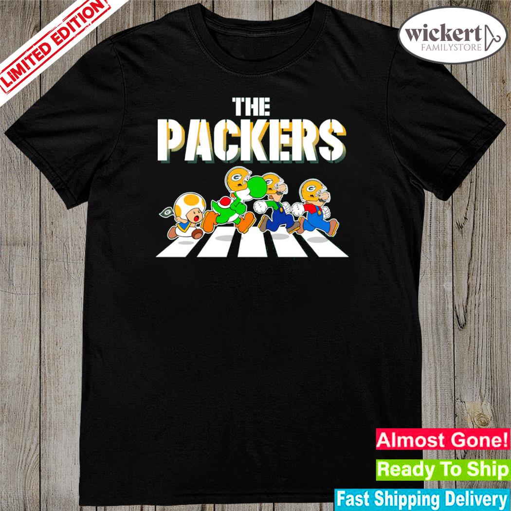 Official mario Green Bay Packers Abbey Road T-shirt