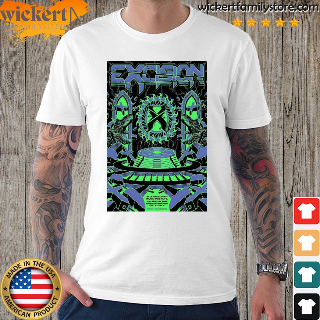 Official may 26 27 28 2023 excision tour chillicothe il poster shirt