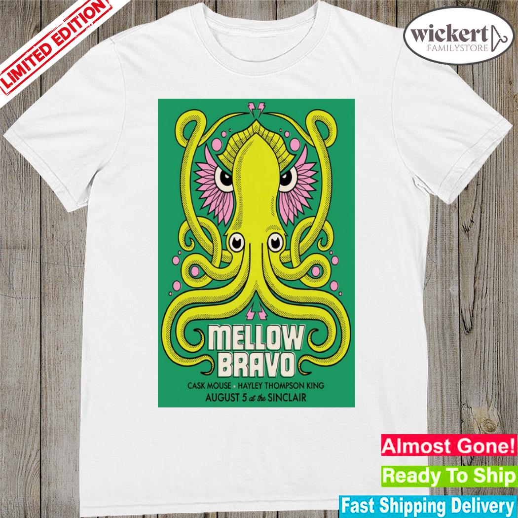 Official mellow bravo cambridge ma the sinclair music hall 2023 poster shirt