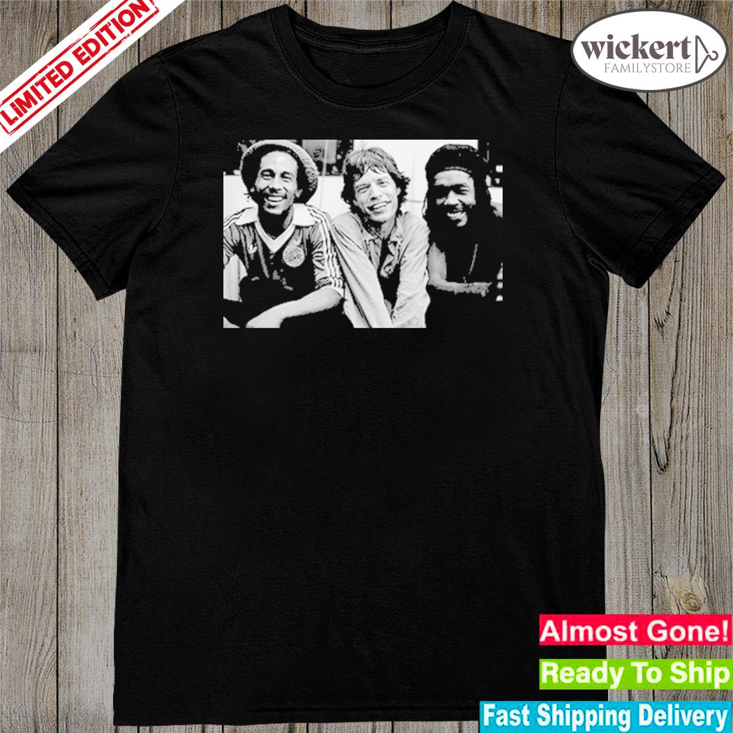 Official mick Jagger Bob Marley And Peter Tosh T-Shirt