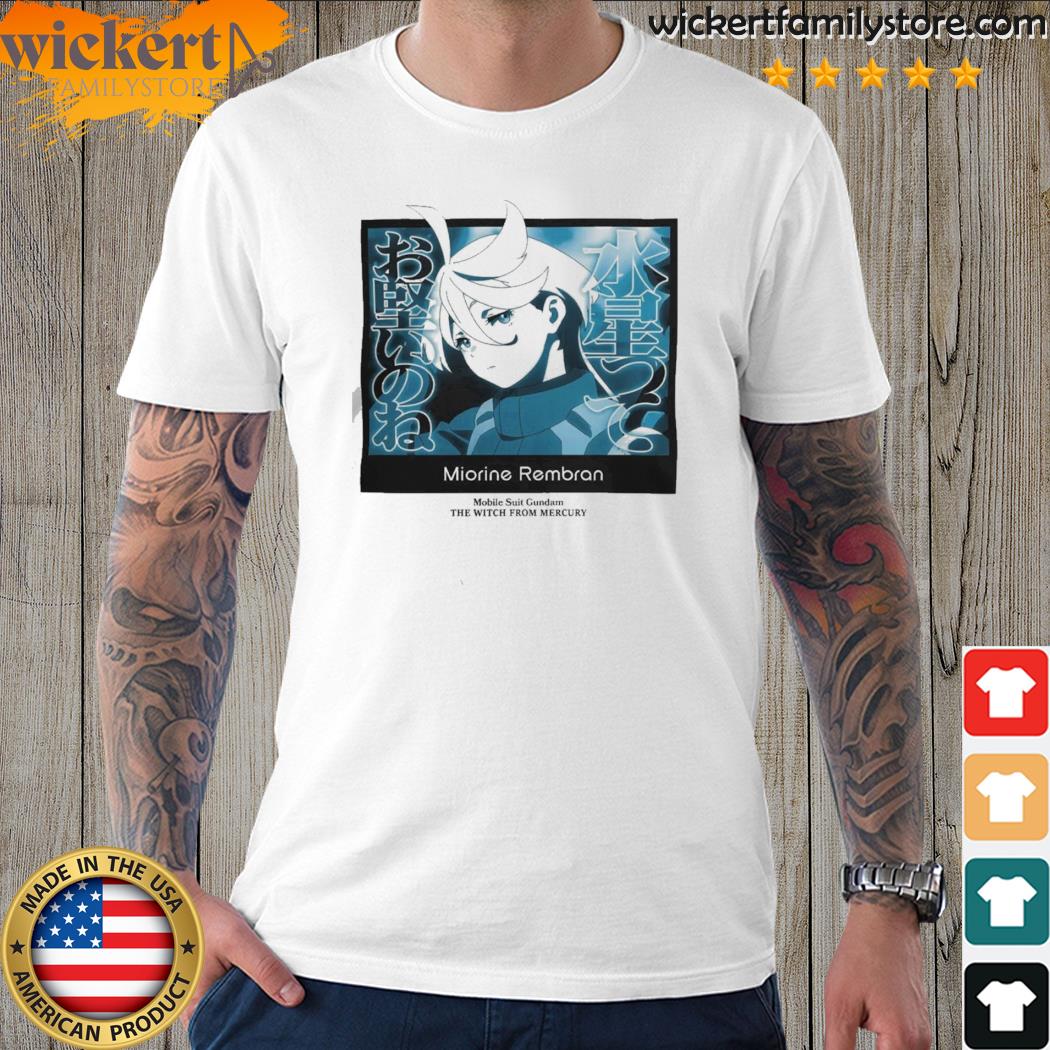 Official miorine renburan mobile suit gundam the witch from mercury miorine funny shirt