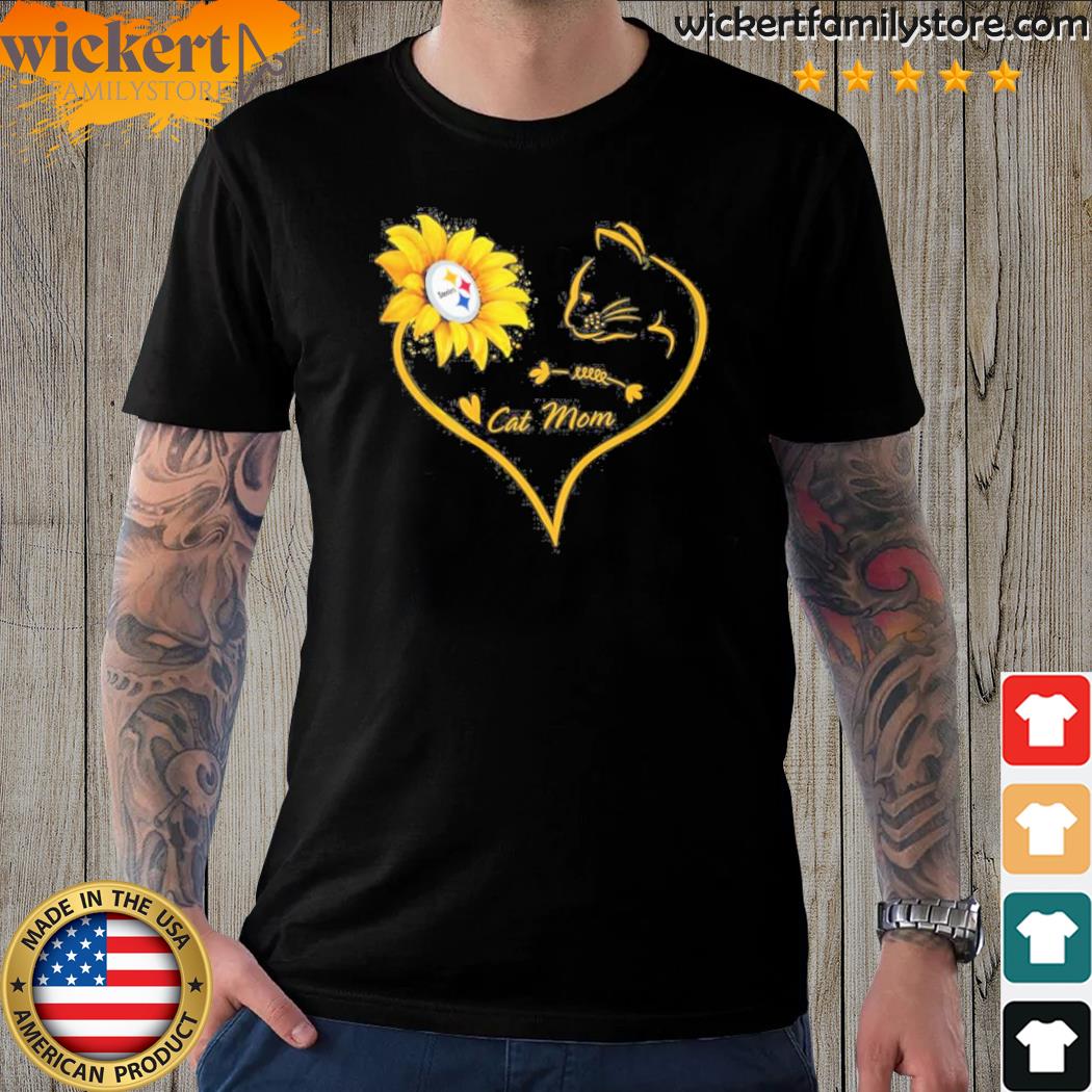 Official pittsburgh Steelers Love Cat Mom Unisex T-Shirt