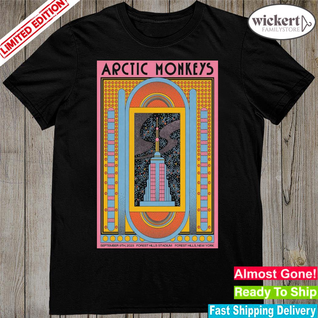 Official poster Arctic Monkeys Forest Hills 09 09 2023 shirt