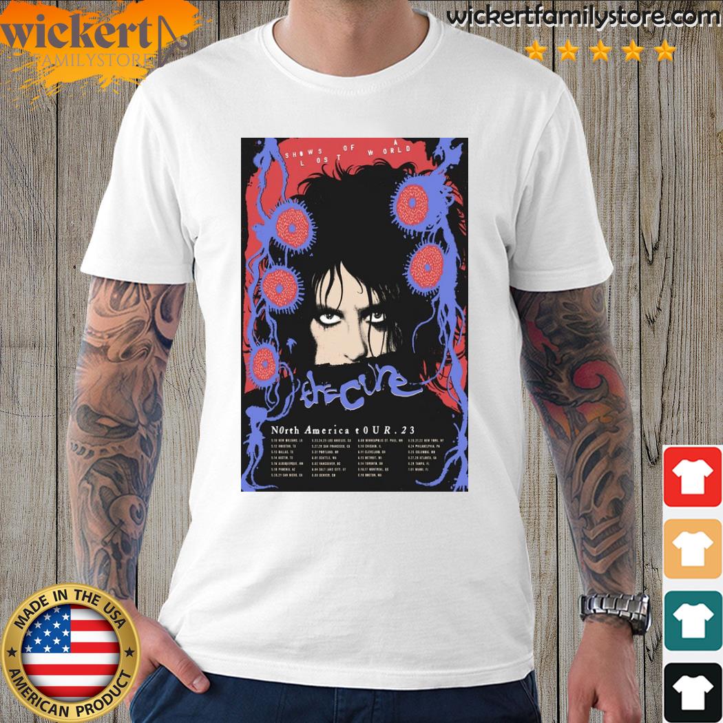 Official poster the cure 2023 north American tour shirt
