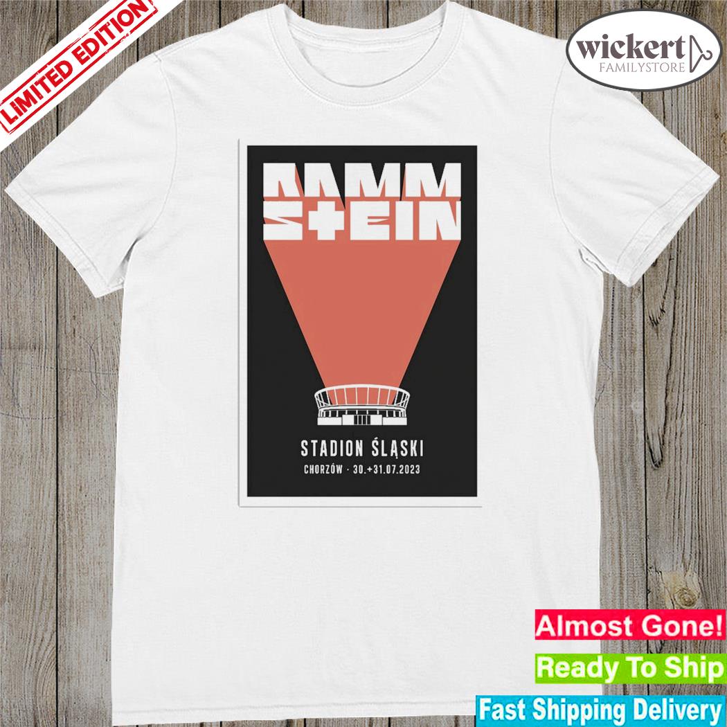 Official rammstein july 30 and 31 2023 Chorzow tour art poster design t-shirt