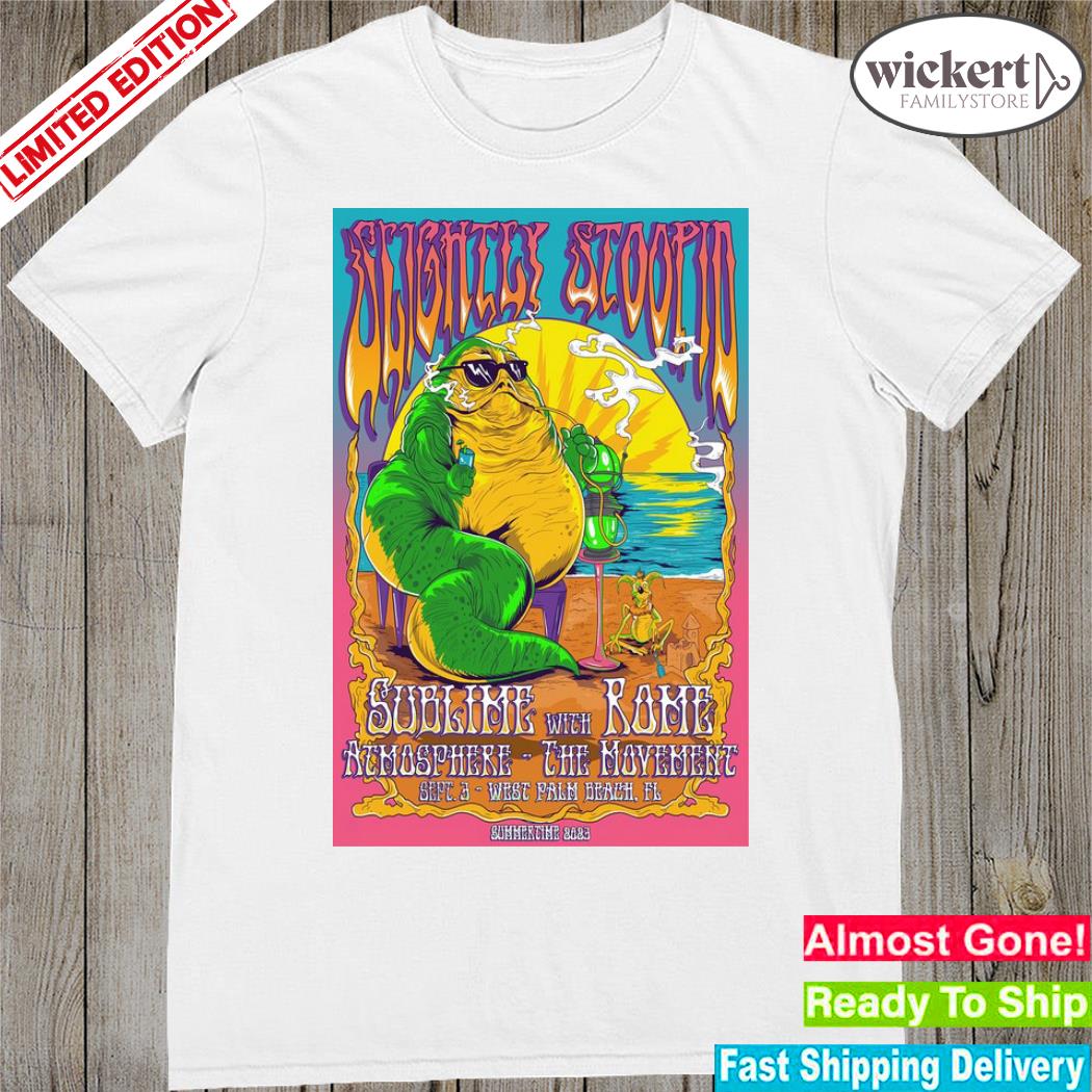 Official slightly stoopid sept 3 2023 west palm beach fl poster shirt