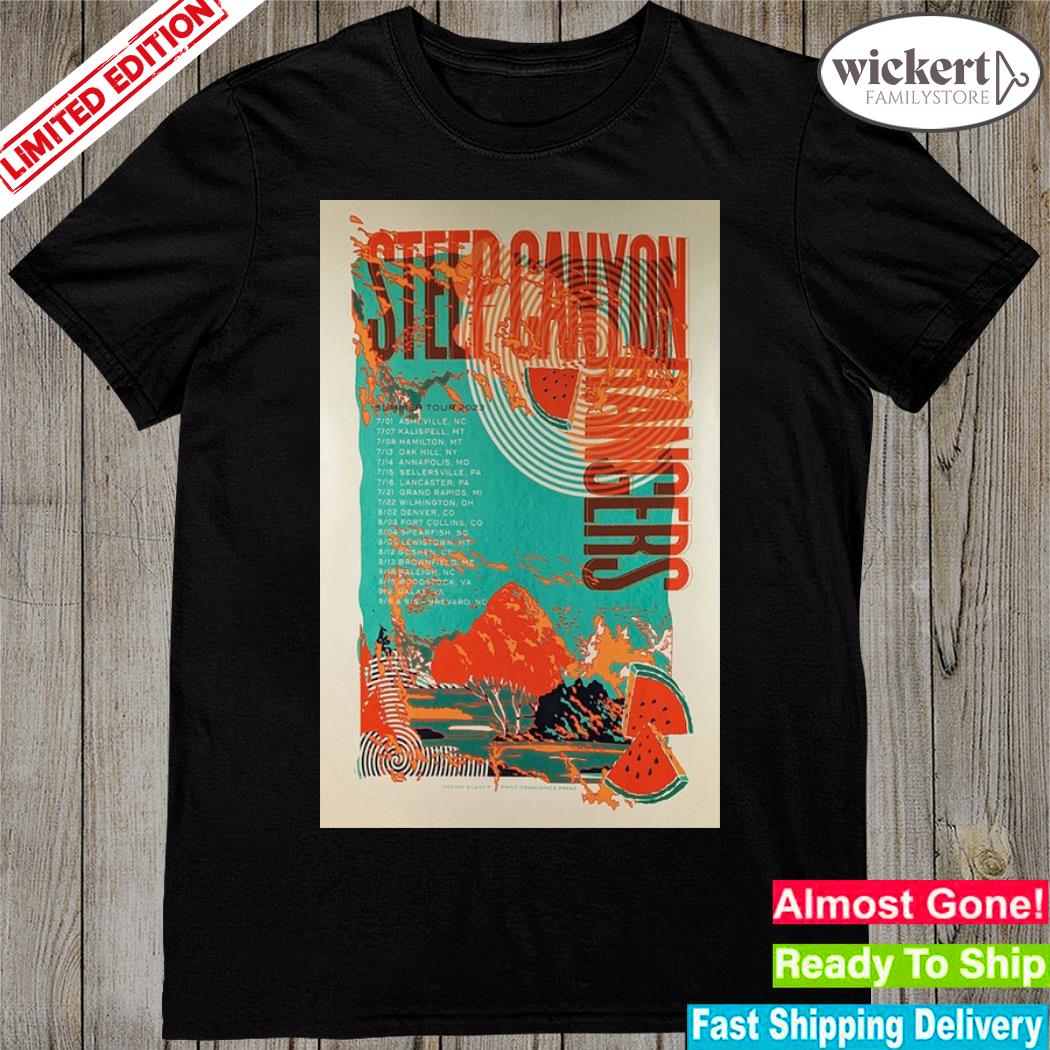 Official steep canyon rangers summer 2023 tour poster shirt