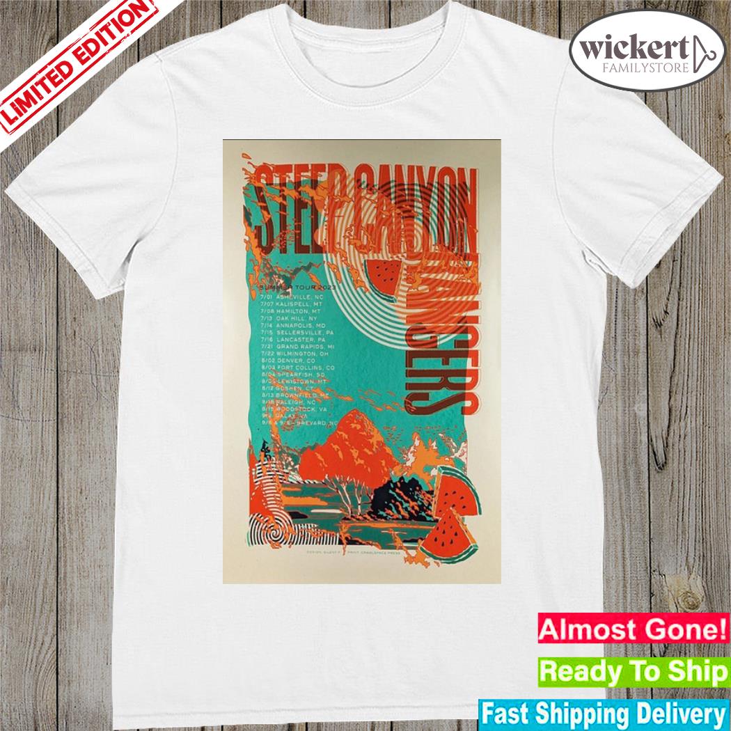 Official steep canyon rangers tour 2023 summer poster shirt