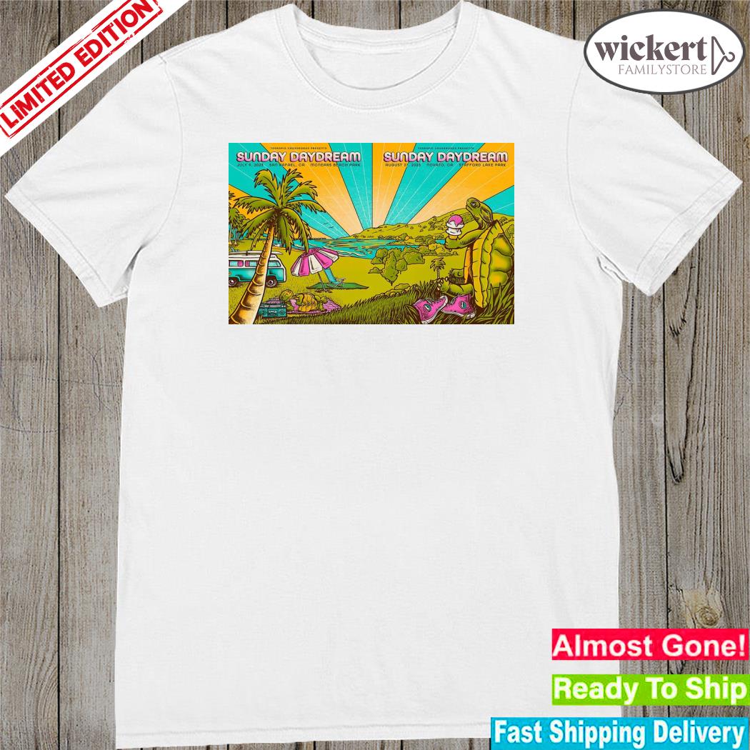 Official sunday daydream California tour 2023 poster shirt