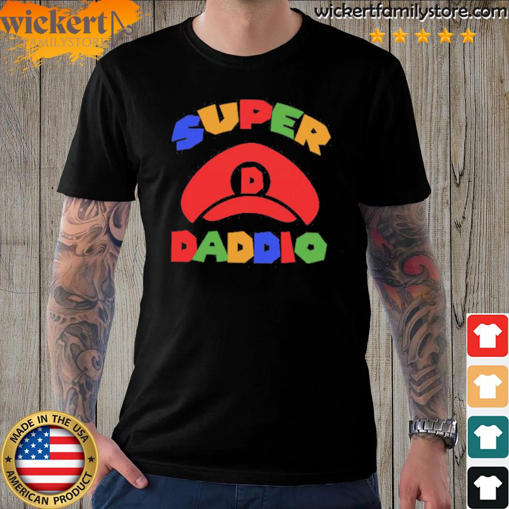 Official super Daddio Super Mario Father’s Day T-Shirt
