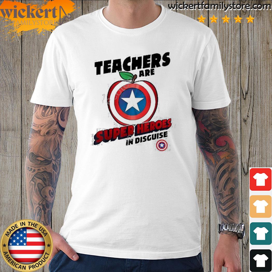 Official teachers are super heroes in disguise shirt
