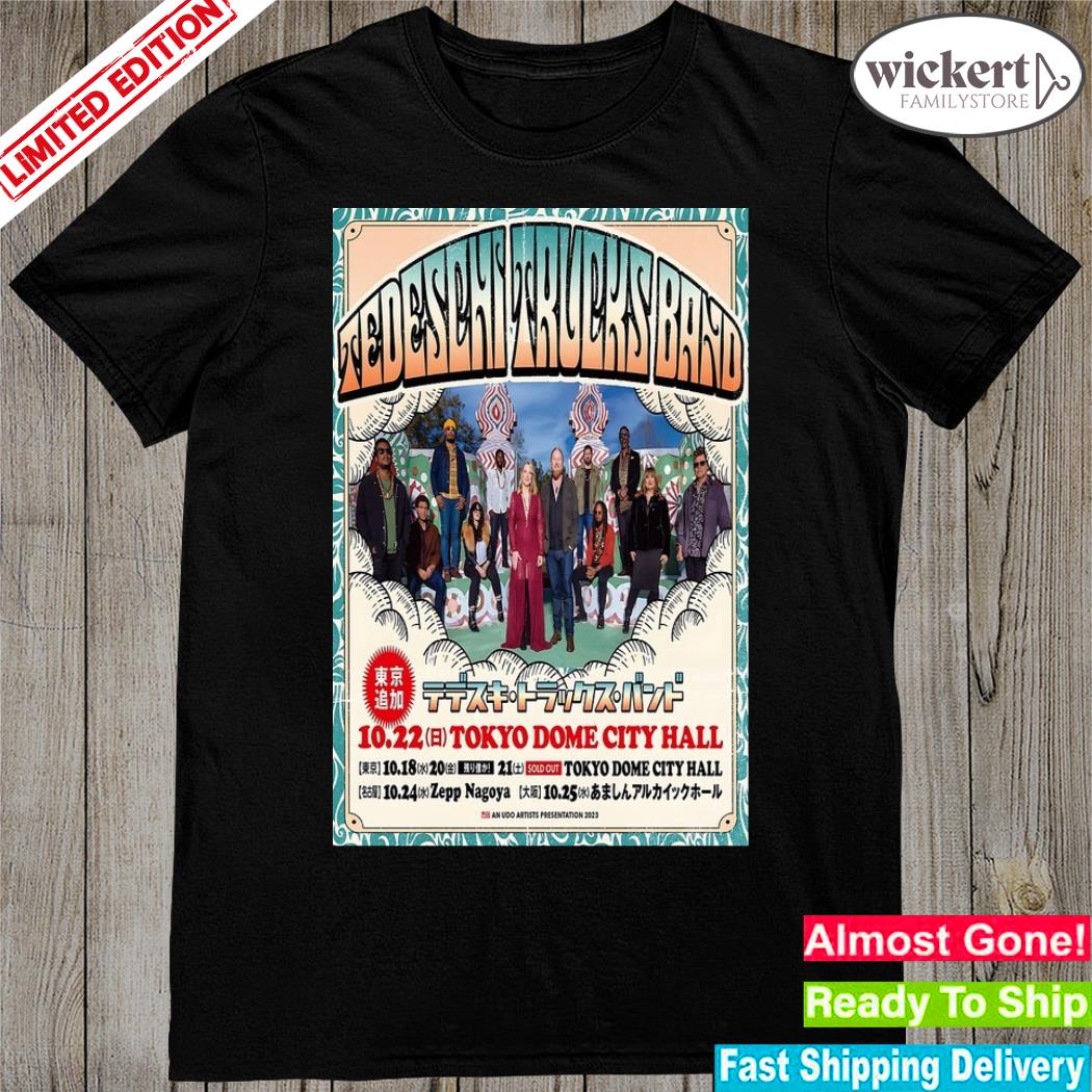 Official tedeschi Trucks Band Japan Tour October 2023 Poster Shirt
