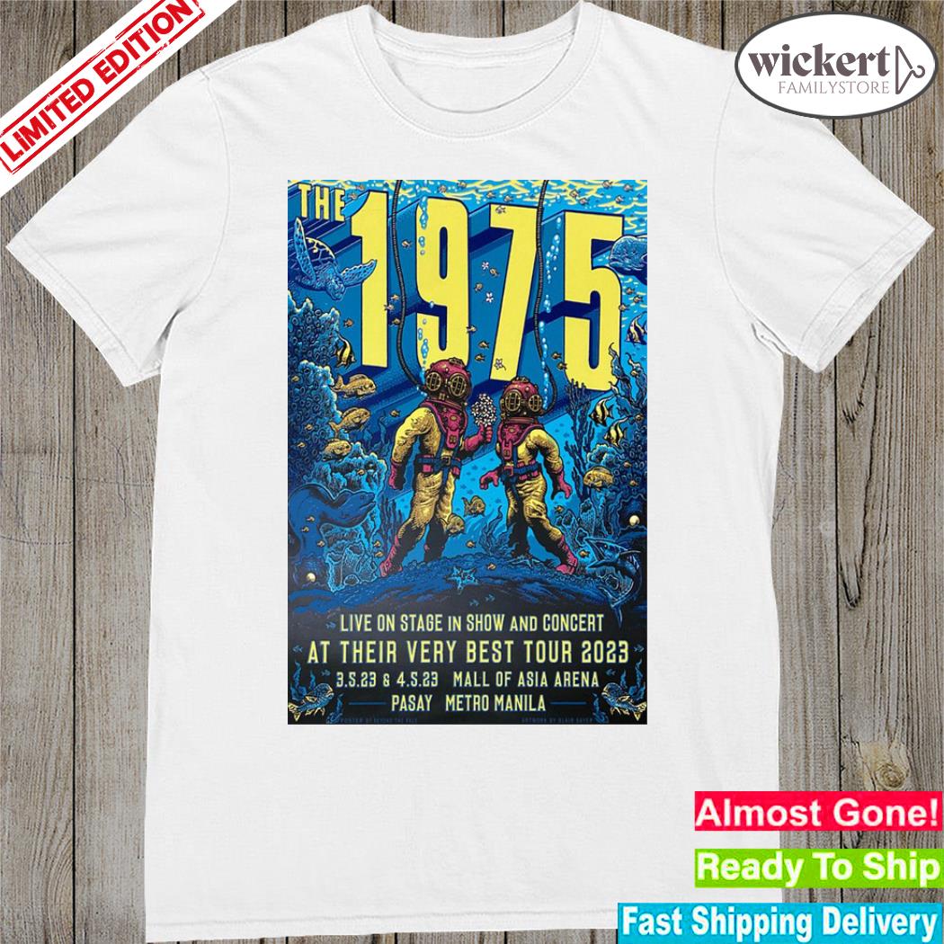 Official the 1975 may 3 and 4 2023 mall of asia arena pasay metro manila poster shirt