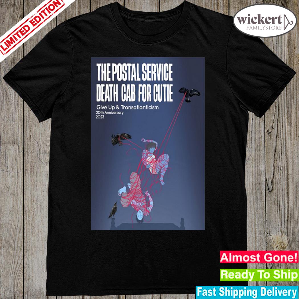 Official the postal service death cab for cutie 20th anniversary 2023 poster shirt