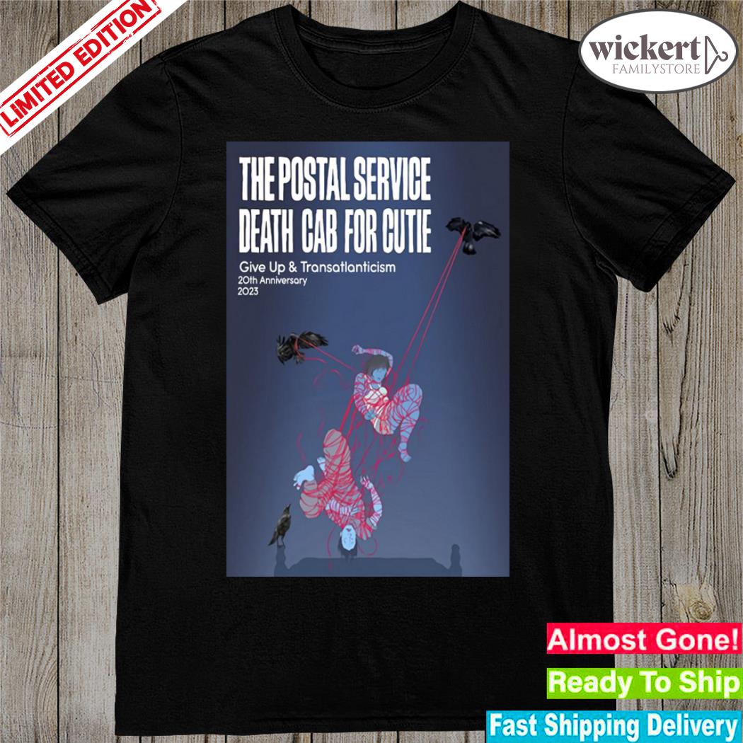 Official the postal service death cab for cutie celebrate the 20th anniversaries 2023 poster shirt
