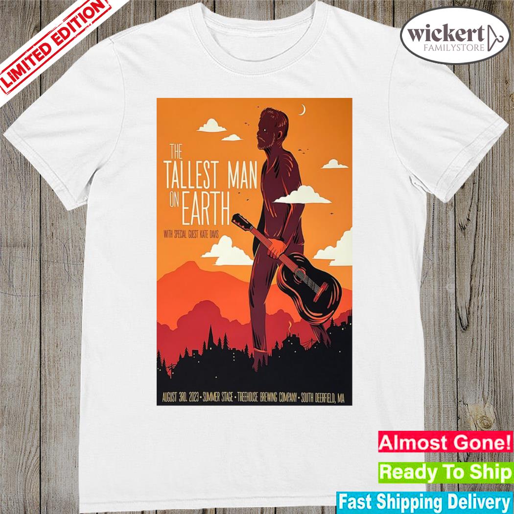Official the tallest man on earth tour 2023 tree house brewing company poster shirt
