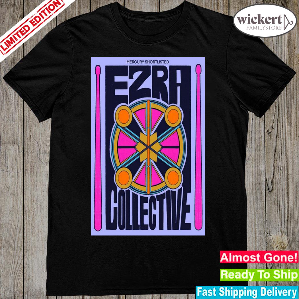 Official tour 2023 ezra collective band mercury shortlisted poster shirt