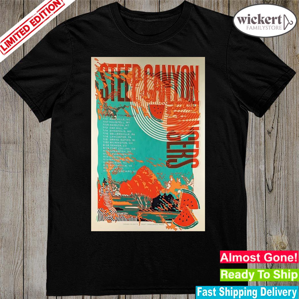 Official tour summer july and aug 2023 steep canyon rangers poster shirt