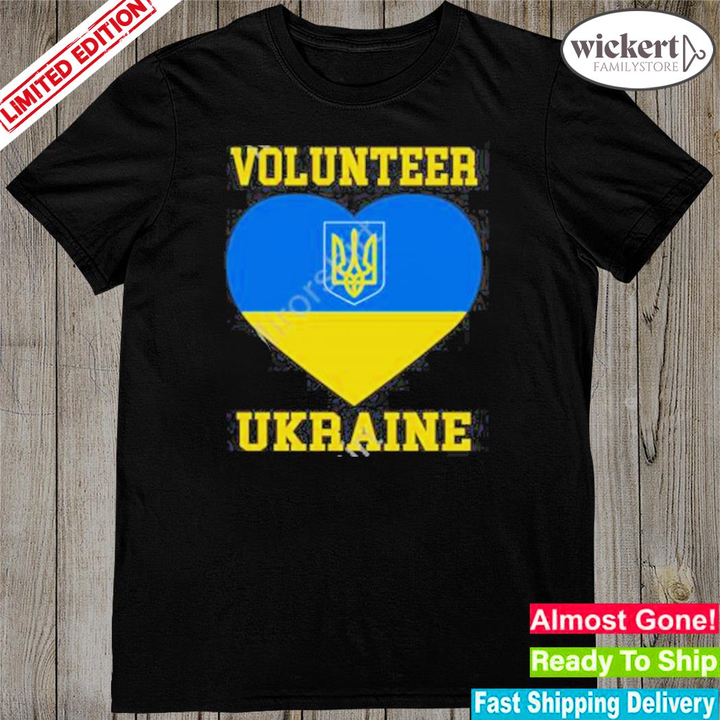 Official volunteer Ukraine crewneck shirt