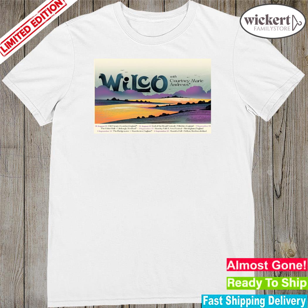 Official wilco uk with courtney marie andrews poster shirt