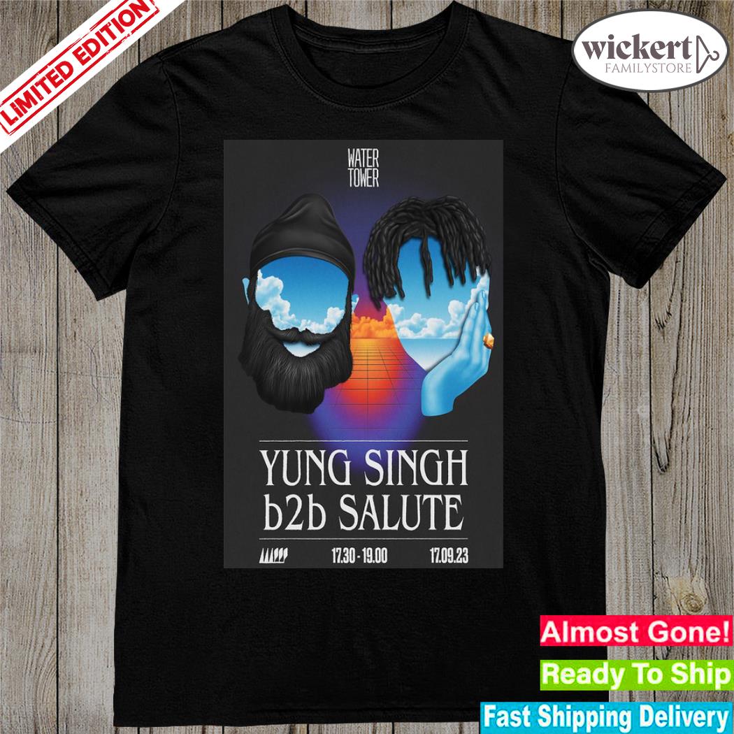 Official yung Singh & Salute September 17, 2023 Water Tower Stage Poster shirt