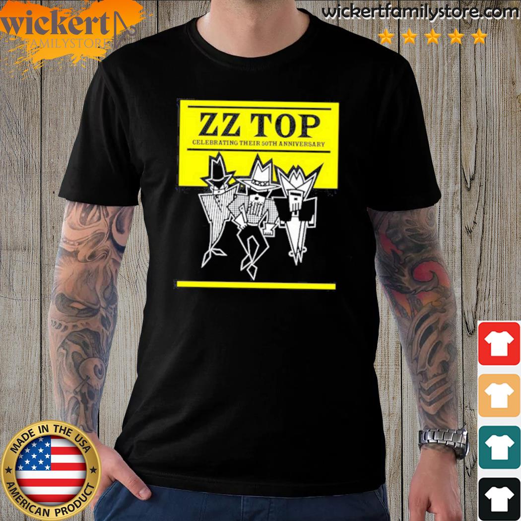 Official zZ Top Celebrating Their 50th Anniversary T-Shirt