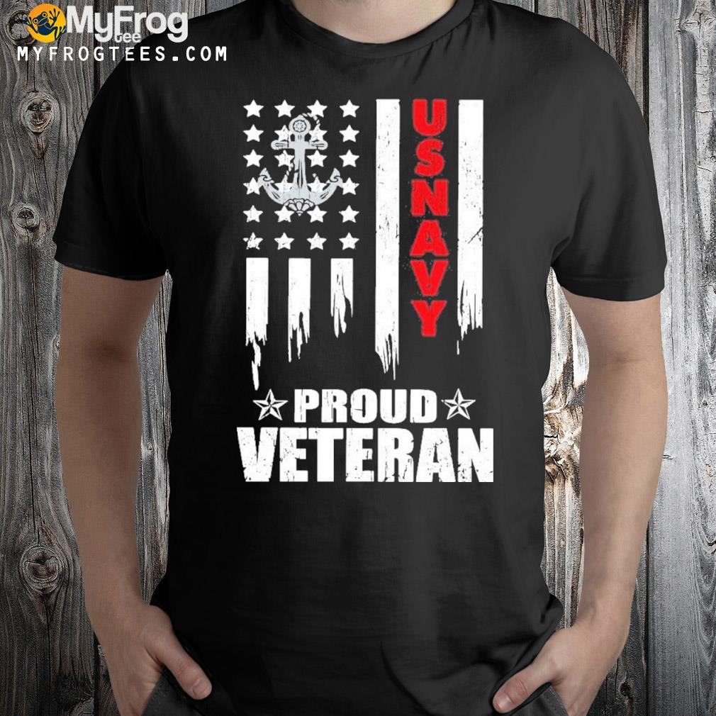 Patriotic Us Navy Proud Veteran T-shirt
