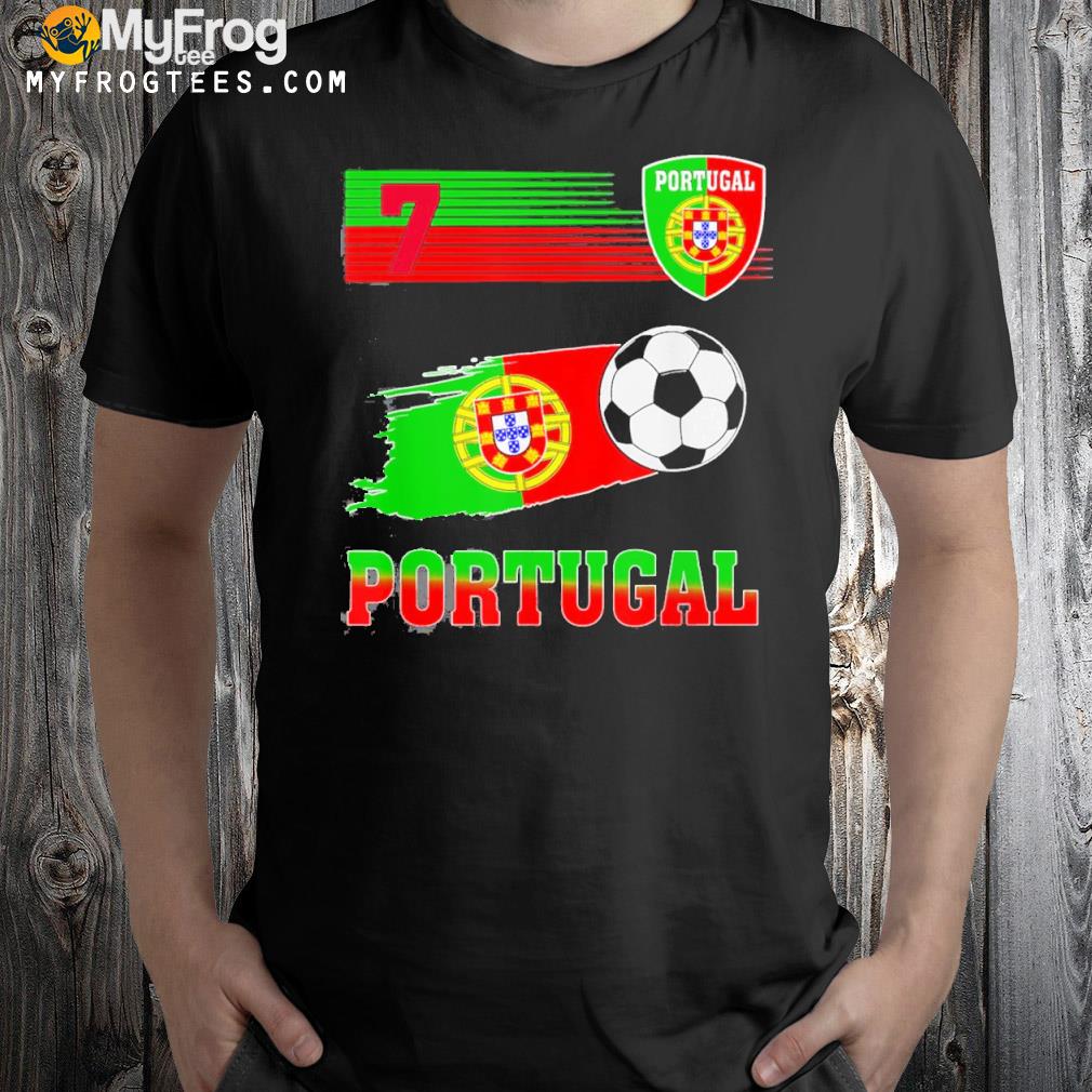 Portugal 7 Soccer Jersey Flag Portugalese Retro T-Shirt