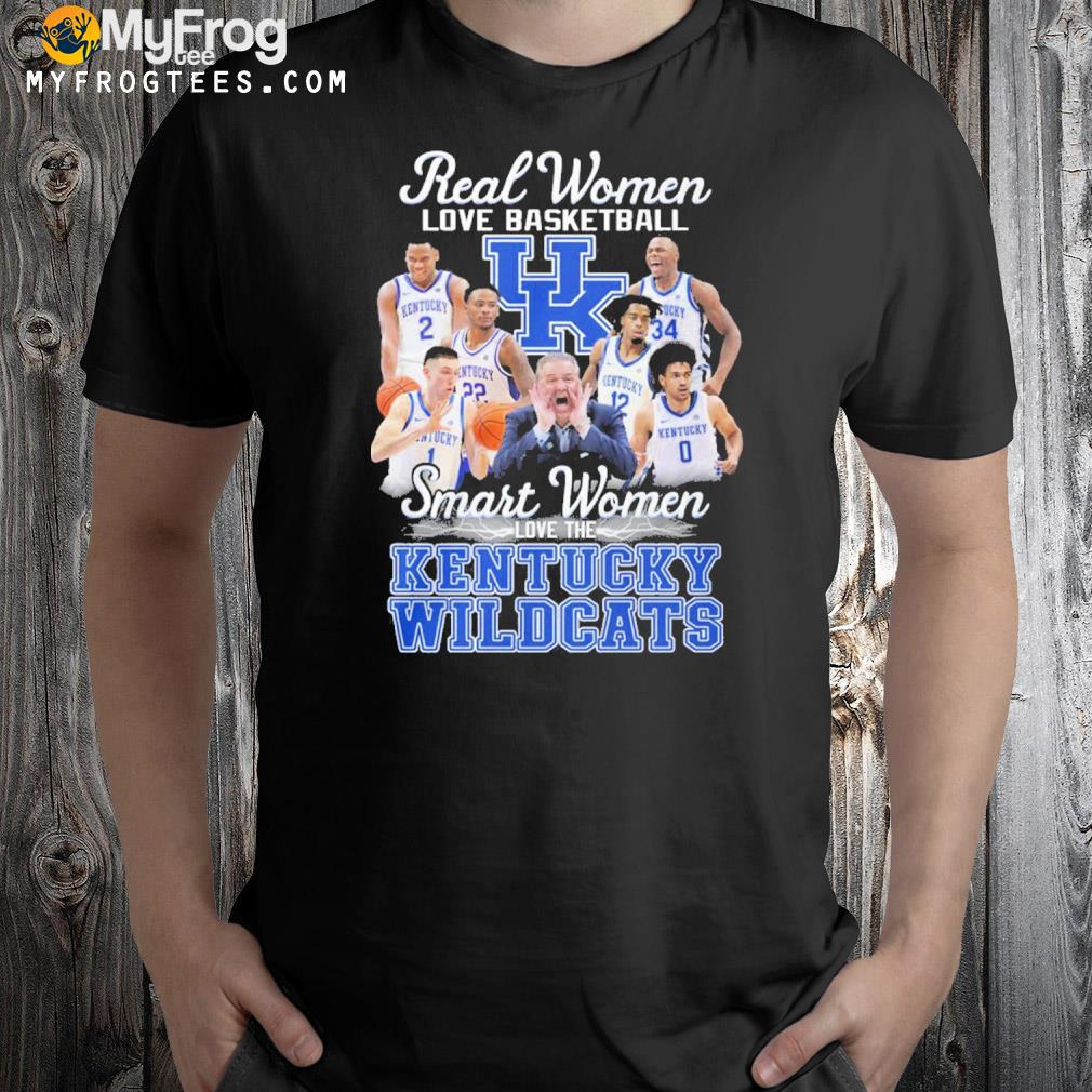 Real Women Love Basketball Smart Women Love The Kentucky Wildcats T-Shirt