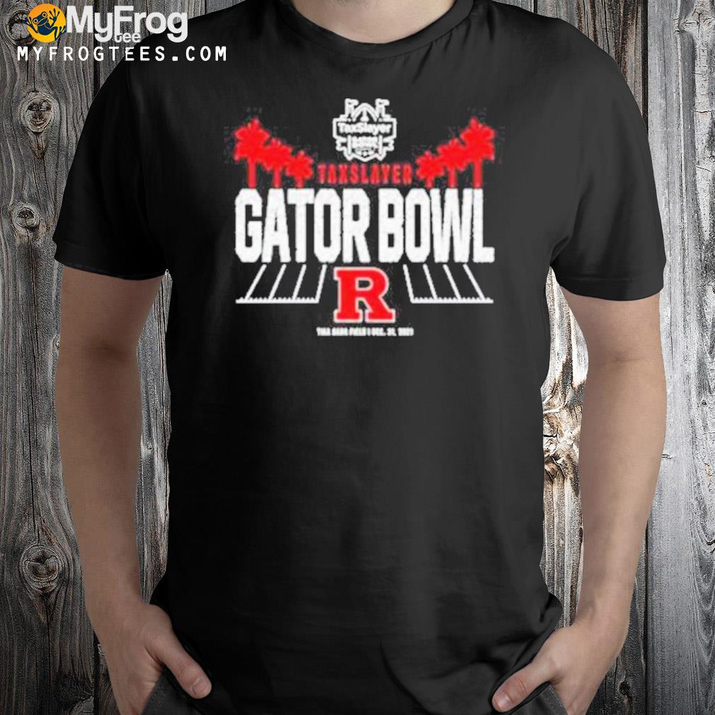 Rutgers scarlet knights taxslayer gator bowl 2022 t-shirt