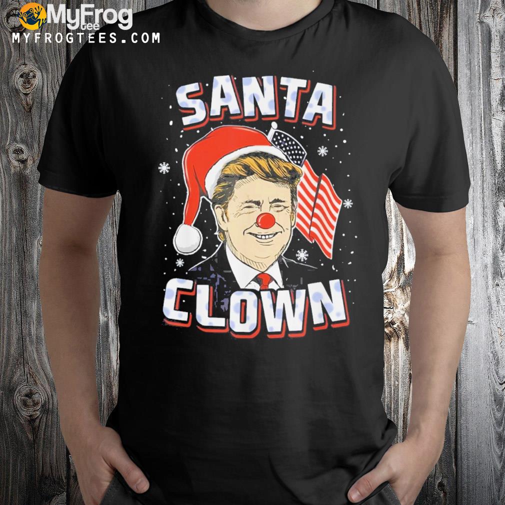 Santa Clown Donald Trump Merry Christmas Republican Shirt