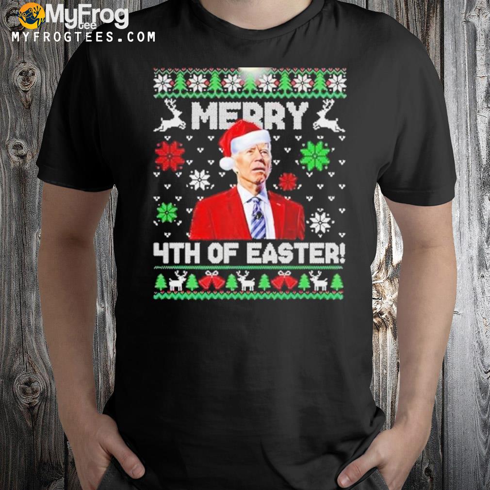 Santa Joe Biden merry 4th of easter Biden 2022 Ugly Christmas sweater