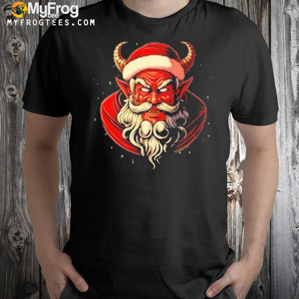 Slay bells ring devil santa claus christmas t-shirt