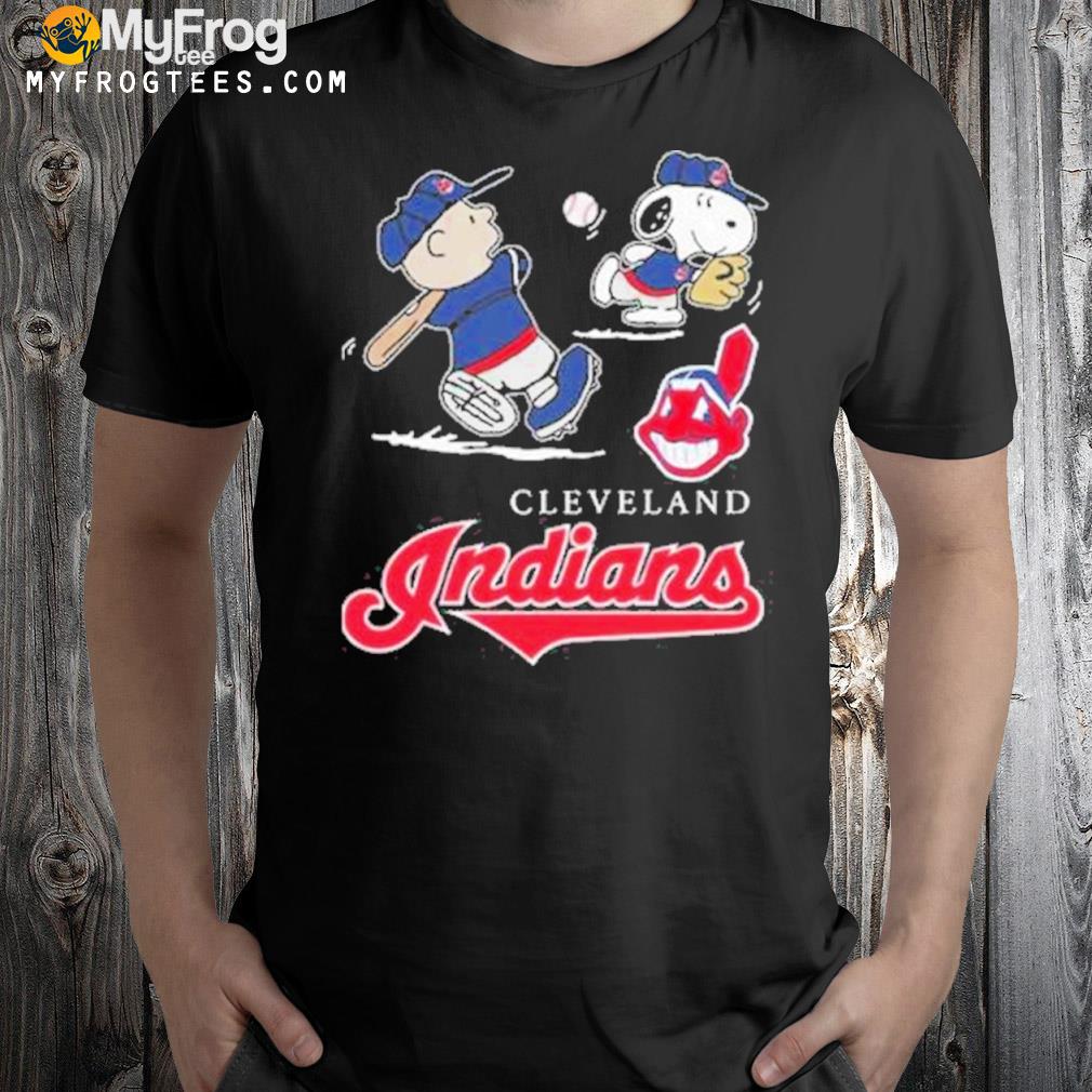 Snoopy and Charlie Brown Cleveland Indians 2022 T-shirt