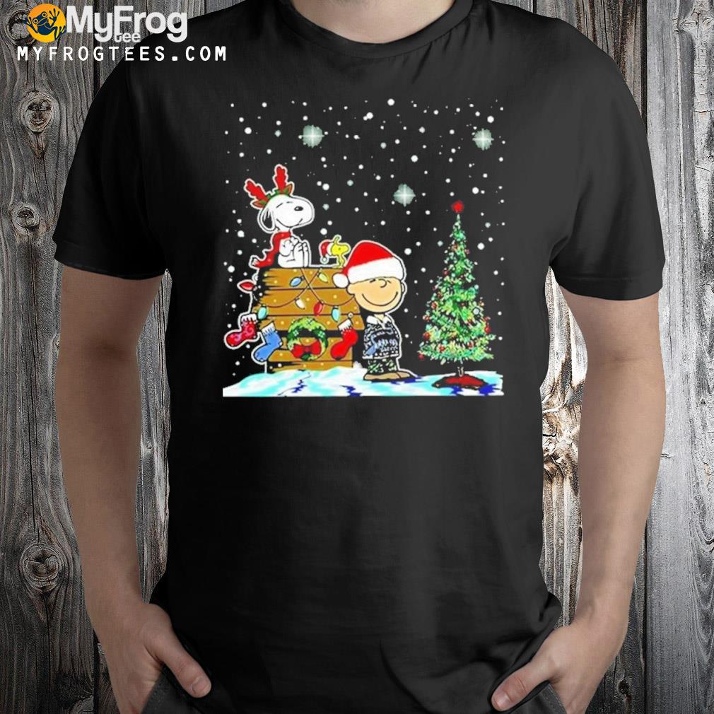 Snoopy Charlie Brown And Woodstock Merry Christmas Light 2022 Sweater