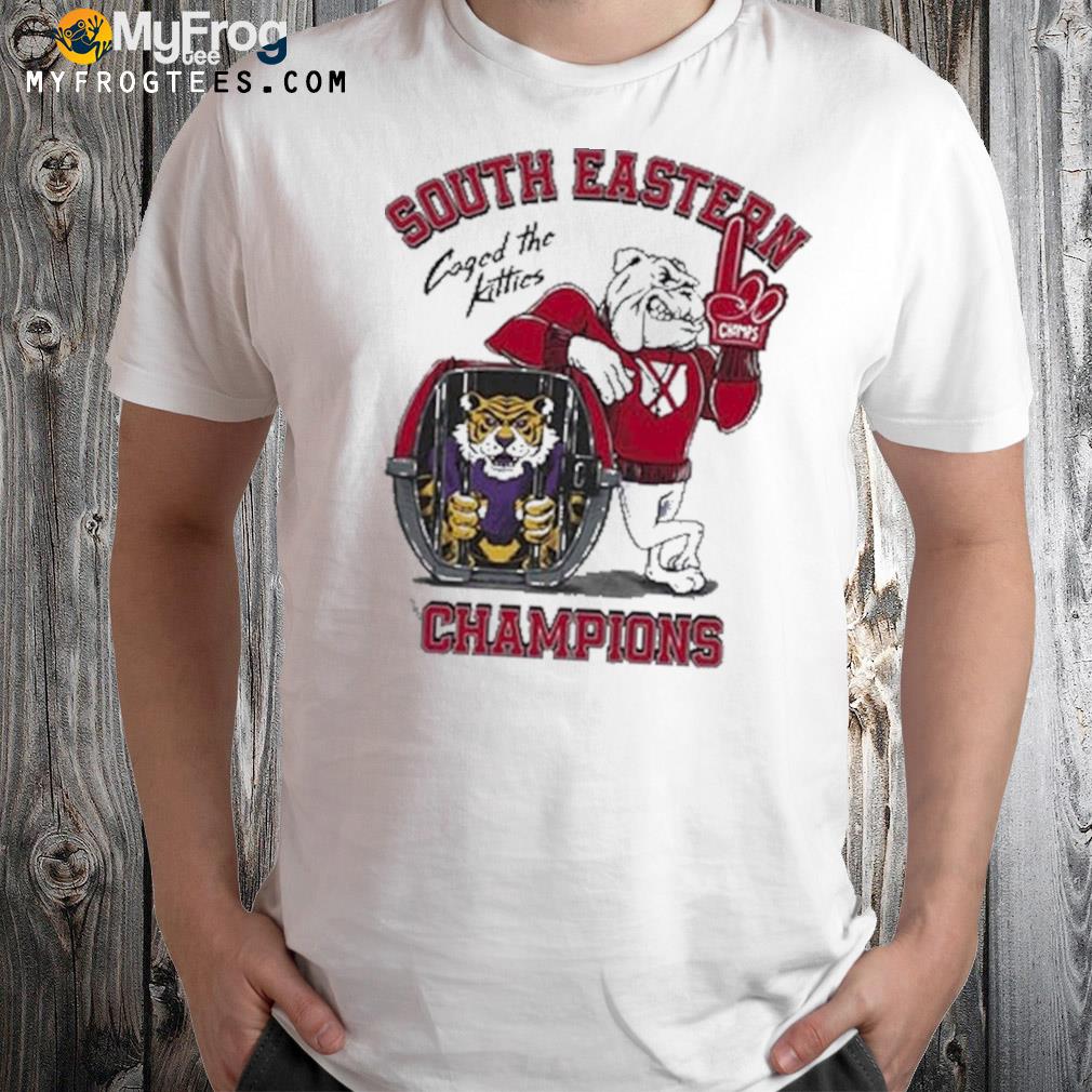 South Eastern caged the kitties champions T-shirt