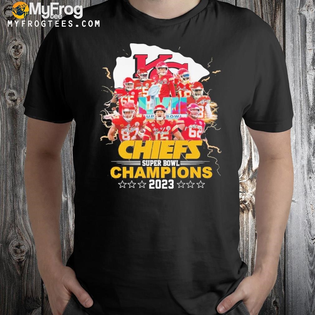 super bowl chiefs champions 203 team player logo shirt