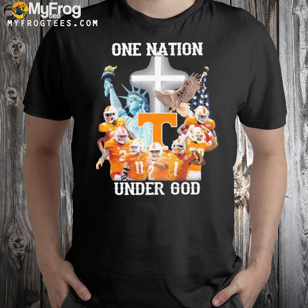 Tennessee volunteers team player one nation under god shirt