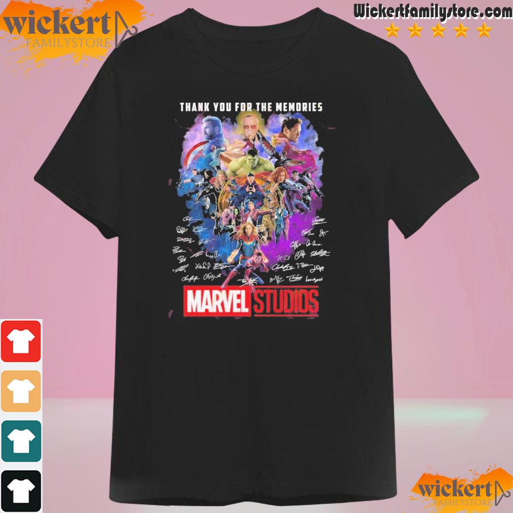 Thank You For The Memories Marvel Studios Signature T-Shirt