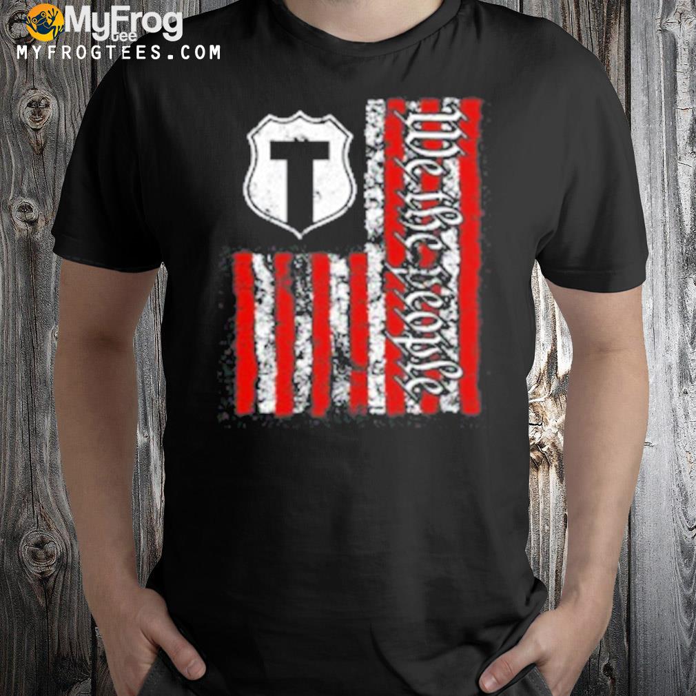 The officer tatum we the people flag shirt