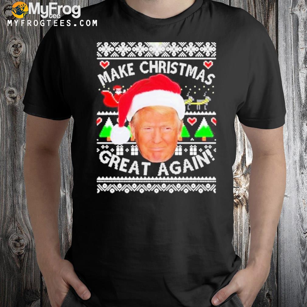 Trump make great again crewneck xmas 2022 Ugly Christmas sweater