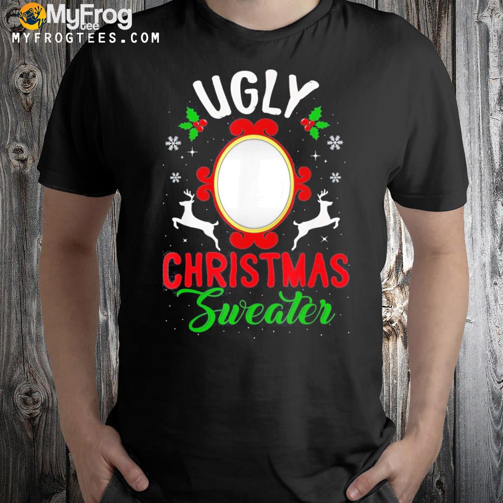 Ugly Christmas Sweater With Mirror Gift T-Shirt
