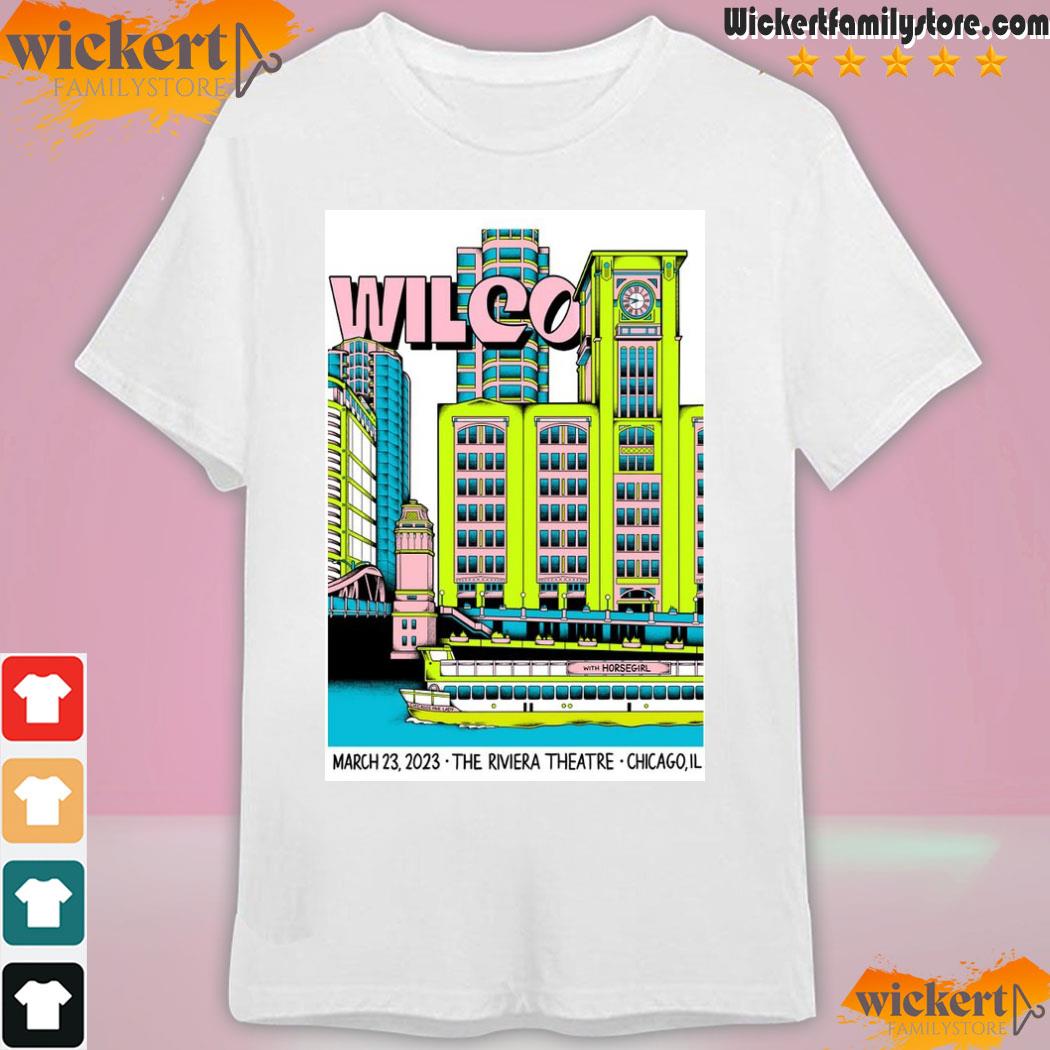 Wilco tour chicago il 2023 poster shirt