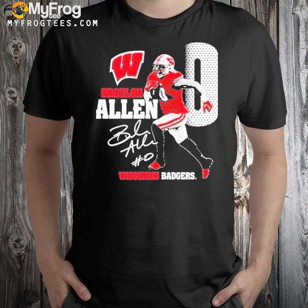 Wisconsin Badgers Braelon Allen Action T-Shirt