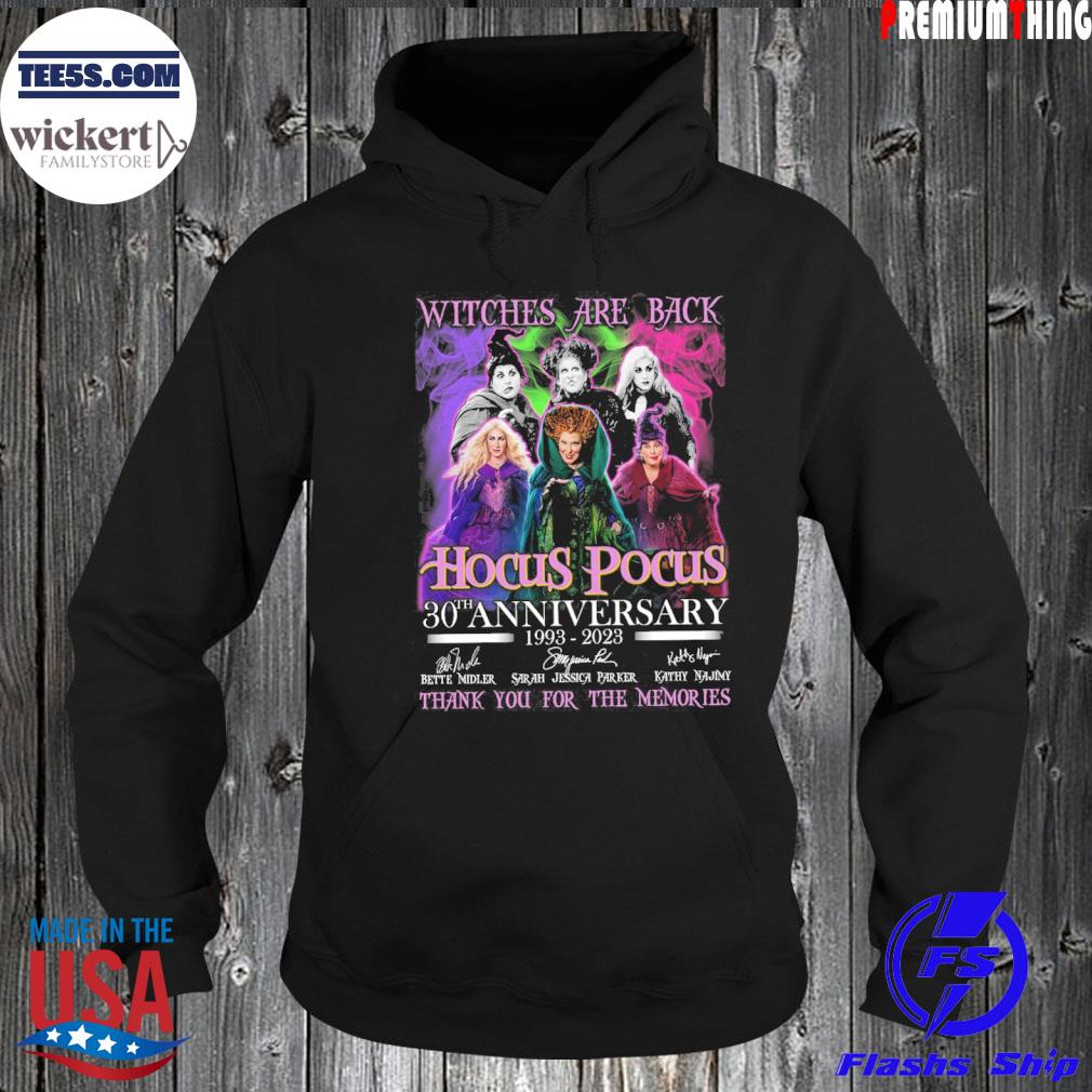 Witches are back hocus pocus 30th anniversary 1993-2023 thank you for the memories Ugly Christmas sweats Hoodie